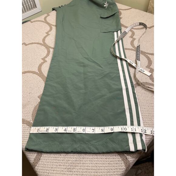 Adidas Originals Adicolor 3-Stripes cargo wide leg drawstring hem pants, size XL - Picture 9 of 16